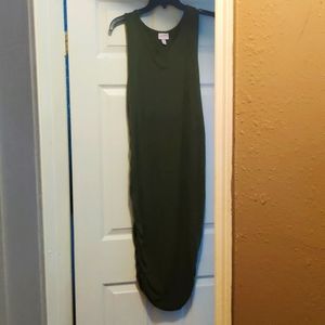 Maternity olive green dress